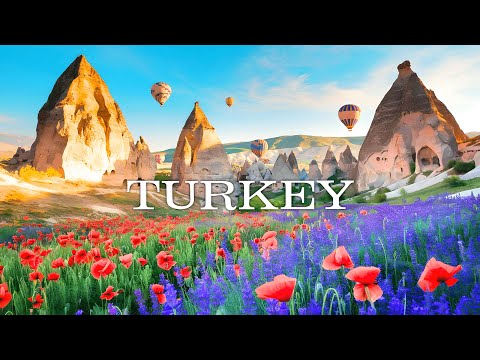 TURKEY (4K UHD) Ambient Drone Film + Best Piano Music For Stress Relief, Meditation, Sleep, & Yoga